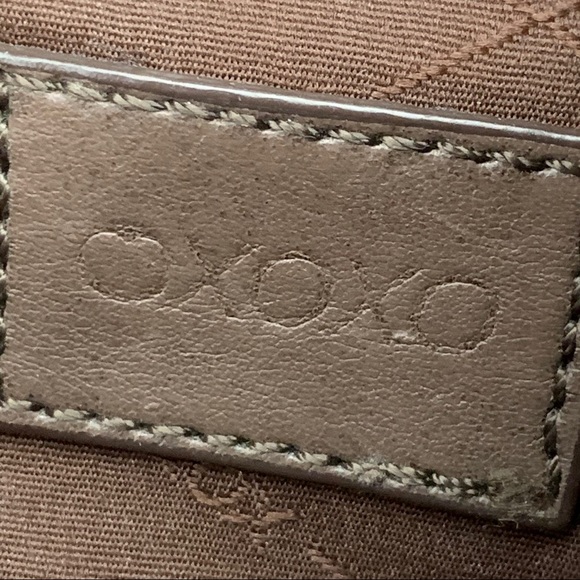 OXOXO Womens Brown /Tan Logo Print Hobo Bag - Picture 9 of 9